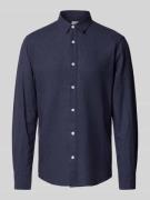 Only & Sons Slim Fit Leinenhemd mit Kentkragen Modell 'CAIDEN' in Dunk...