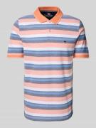 Fynch-Hatton Regular Fit Poloshirt mit Logo-Stitching in Orange, Größe...