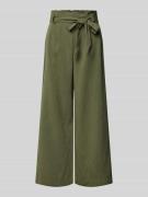 Only Regular Fit Hose mit Paperbag-Taille Modell 'MARSA' in Khaki, Grö...