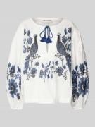 LOLLYS LAUNDRY Regular Fit Bluse mit Puffärmeln Modell 'Askar' in Offw...