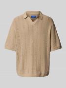Jack & Jones Relaxed Fit Poloshirt mit Lochmuster Modell 'PAROS' in Of...
