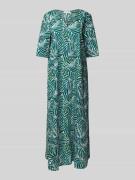 Christian Berg Woman Tunikakleid mit V-Ausschnitt und 1/2-Arm in Dunke...