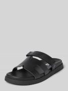 Steve Madden Lederslides mit Klettverschluss Modell 'MISSILE' in Black...