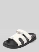 Steve Madden Lederslides mit Klettverschluss Modell 'MISSILE' in Weiss...