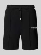 Jack & Jones Sweatshorts mit Label-Detail Modell 'KANE' in Black, Größ...