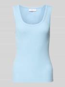 Rich & Royal Tanktop in Ripp-Optik in Hellblau, Größe XS