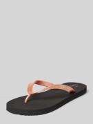 Calvin Klein Jeans Zehentrenner mit Label-Schriftzug in Rose Gold, Grö...