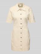 YAS Jeanskleid mit Knopfleiste Modell 'DIRMA' in Offwhite, Größe 38