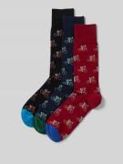 PAUL SMITH Socken im 3er-Pack mit gerippten Bündchen in Marine, Größe ...