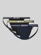 BOSS Jockstrap mit elastischem Bund im 3er-Pack in Black, Größe L