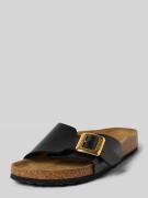 Birkenstock Sandalette aus Leder Modell 'Catalina' in Metallic Black, ...
