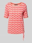 Betty Barclay T-Shirt mit gerippten Abschlüssen in Rot, Größe 42