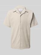 Lindbergh Relaxed Fit Freizeithemd mit Reverskragen in Offwhite, Größe...
