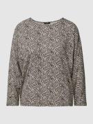 OPUS Bluse mit Allover-Muster Modell 'Sebry' in Black, Größe 38