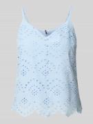 Pieces Relaxed Fit Blusentop aus reiner Baumwolle Modell 'VILDE' in He...