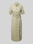 Only Tailliertes Hemdblusenkleid aus Viskose-Leinen-Mix Modell 'CARO' ...
