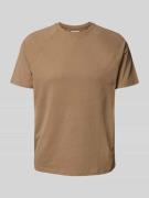 REVIEW T-Shirt mit Rundhalsausschnitt in Mud, Größe L