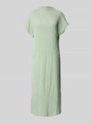 Tom Tailor Denim Fließendes Midi-Kleid mit Stehkragen in Schilf, Größe...