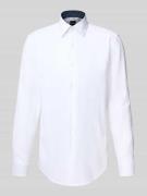 BOSS Slim Fit Business-Hemd mit Kentkragen Modell 'Hank' in Weiss, Grö...