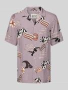 Scotch & Soda Regular Fit Freizeithemd mit 1/2-Arm in Mauve, Größe S