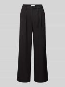 moves Flared Stoffhose mit Kordelzug Modell 'Andriana' in Black, Größe...