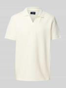 MCNEAL Regular Fit Poloshirt mit V-Ausschnitt in Offwhite, Größe XXXL