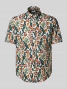 Jake*s Casual Fit Freizeithemd aus Leinen-Baumwoll-Mix in Weiss, Größe...