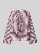 Jake*s Casual Relaxed Fit Bluse mit Schnürverschluss in Fuchsia, Größe...