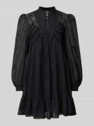 Weekend Max Mara Minikleid mit Stehkragen und Knopfleiste in Black, Gr...