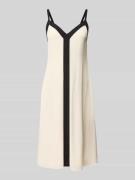 Lauren Ralph Lauren Minikleid mit V-Ausschnitt Modell 'KOLORA' in Offw...