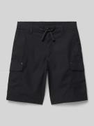 CHAMPION Regular Fit Cargoshorts mit Tunnelzug in Black, Größe 164