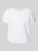 Mustang T-Shirt mit Rundhalsausschnitt Modell 'Assaria' in Weiss, Größ...
