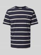 Gant T-Shirt mit Label-Stitching in Marine, Größe L