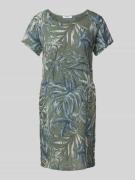 ZABAIONE Knielanges Etuikleid aus Leinen-Mix mit Baumwoll-Anteil in Kh...