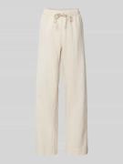 Neo Noir Straight Fit Leinenhose mit Eingrifftaschen Modell 'Sonar' in...