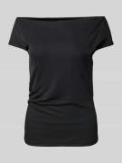 Lauren Ralph Lauren T-Shirt mit U-Boot-Ausschnitt in Black, Größe S