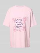OH APRIL Oversized T-Shirt mit Rundhalsausschnitt Modell 'Summer Party...