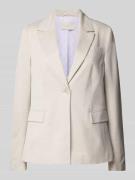 Milano Italy Regular Fit Blazer mit Pattentaschen in Silber, Größe 38