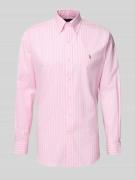 Polo Ralph Lauren Custom Fit Business-Hemd mit Button-Down-Kragen in R...