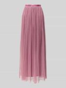 LACE & BEADS Cocktailrock mit elastischem Bund in Rose, Größe S