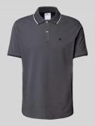CHAMPION Regular Fit Poloshirt mit Logo-Stitching in Anthrazit, Größe ...