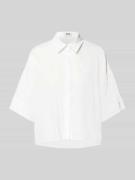 Drykorn Relaxed Fit Leinenbluse mit überschnittenen Schultern in Weiss...
