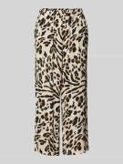 ICHI Wide Leg Culotte in Crinkle-Optik Modell 'MARRAKECH' in Beige, Gr...