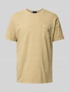 Polo Ralph Lauren Regular Fit T-Shirt aus Baumwoll-Leinen-Mix in Beige...