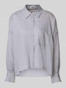 Drykorn Relaxed Fit Leinenbluse mit Brusttasche Modell 'NAMIDA' in Hel...