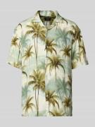 MCNEAL Regular Fit Freizeithemd aus Viskose mit Reverskragen in Hellge...