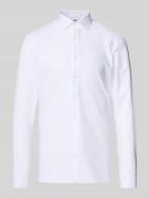 OLYMP No. Six Slim Fit Businesshemd aus Twill mit Stretch-Anteil in We...