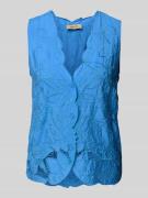 MOS MOSH Regular Fit Blusentop mit V-Ausschnitt Modell 'Daima' in Roya...
