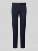 Hiltl Slim Fit Chino mit Gürtelschlaufen Modell 'Tilo' in Marine, Größ...