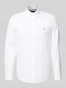 Tommy Hilfiger Slim Fit Freizeithemd aus reiner Baumwolle in Weiss, Gr...